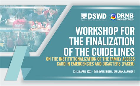 DSWD’s Family Access Card in Emergencies and Disasters .
